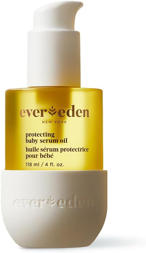 Evereden Protecting Baby Massage Oil, 4 oz. | Baby Oil for Newborn | Clean and Gentle Baby Care | Non-toxic and Fragrance Free | Made with clean ingredients