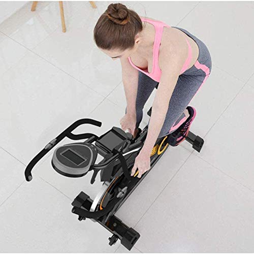 Image of Exercise Bike Fitness Bike Adjustable Resistance with Monitor Heart Rate Sensors Monitor Displays Speed Distance Time Calories and Pulse for Home Workout and Cardio Uptodate