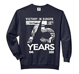 WW2 V-E Day 75th Anniversary 1945-2020 Victory in Europe Comfort Colors Adult Sweatshirt