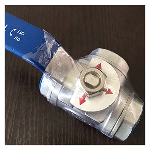 Válvula de bola de acero inoxidable DN15 de 3 vías para tubería BSP 6