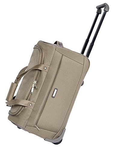 Sac fourre-tout à roulettes grande taille 82 cm beige House Of Leather