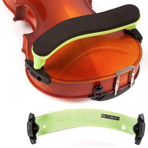 Everest ES2G ES Series 3/4-1/2 Violin Adjustable Shoulder Rest - Neon Green
