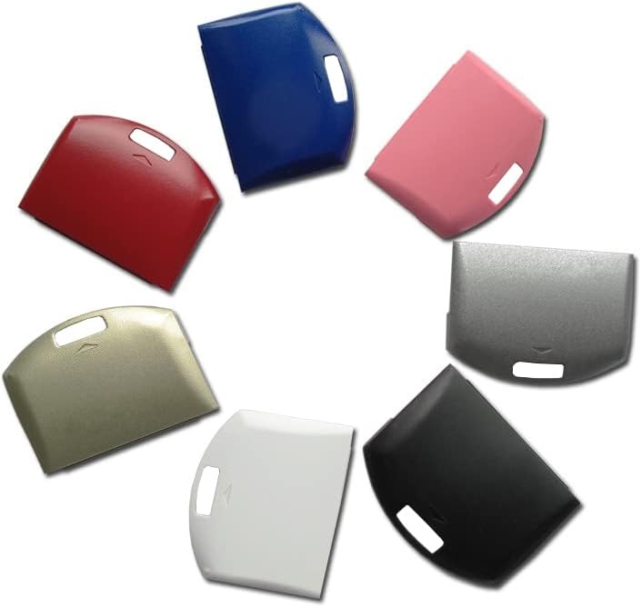 Battery Door Lid Protective Shell Back Case Cover Replacement for PSP 1000 PSP1000 Controller Plastic Back Door (Black)