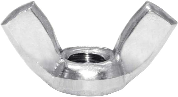 Hooshing 100Pcs 1/4"-20 Wing Nut Stainless Steel 304 Fasteners Parts Butterfly Nut