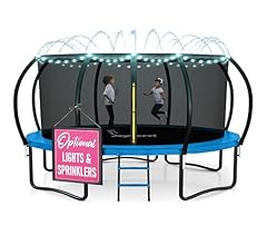 Deal Alert: JoyBerri Trampoline Outdoor - ASTM Certified Safe, 8Ft, 10Ft, 12Ft, 14Ft, 15Ft, 16Ft Recreational Trampoline for Kids and Adults. Anti-Rust Coating with Enclosure Net, Ladder, Sprinkler & LED Lights - 25% Off!