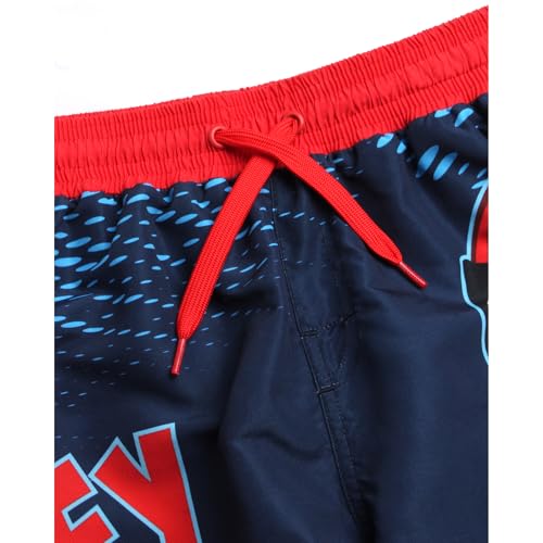 Image of Marvel Boys Rash Guard Set 2 Piece Hulk Spiderman Swim Shirt & Swim Trunks