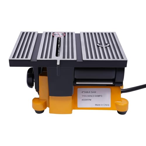 Mini sierra de mesa portátil, máquina de corte para madera, vidrio, piedra y metal, ideal para manualidades y modelos de madera hechos a mano, herramienta compacta para el lugar de trabajo