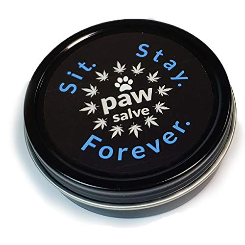 Organic Paw Salve For Dogs & Cats, Healing & Protection Bees Wax, Coconut, Olive, Shea and Hemp Salve For Cracked, Dried, Injured Feet and Noses 2oz Made In USA