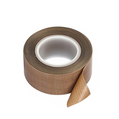 IGTOPS Ruban adhésif en téflon, haute température, ruban d'étanchéité fileté, ruban en téflon auto-adhésif, ruban adhésif Ptfe pour machine à emballer sous vide (25 mm x 10 m, A)