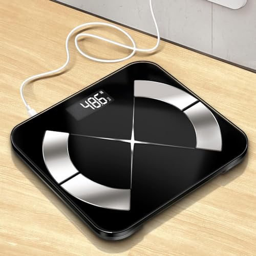 Báscula de baño digital con plataforma de vidrio templado miniatura 4