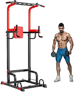 TLGREEN Multifunction Power Tower Dip Station Pull-Up Bar, Strength Training Full Body Training Home Fitness, Made of Steel Tube, Load Capacity up to 200 kg