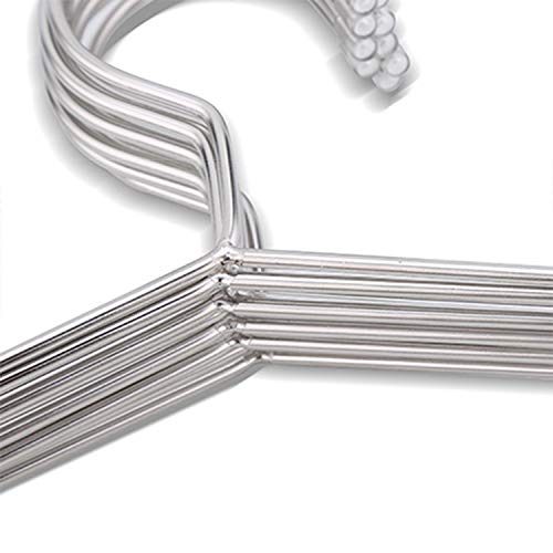 Tosnail 50 Pack Stainless Steel Strong Wire Metal Hangers Heavy Duty Clothes Hangers - 16.5"/42Cm #TOP4