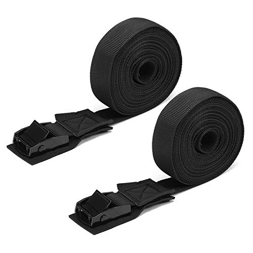 KKmoon 2 PCS Tira de amarração Tira de amarração de carga Tira de amarração com fecho de fivela para