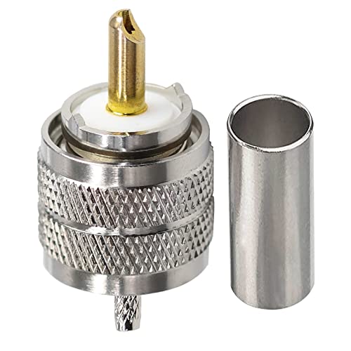 Conector UHF PL259 Macho Coaxial Pack 10 unidades TUOLNK miniatura 5