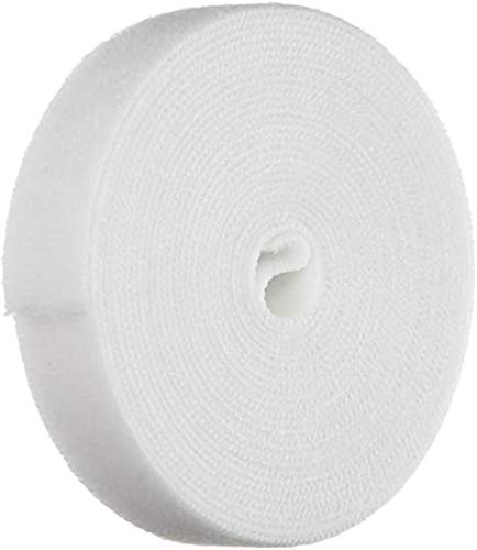 SYGA Nylon Double Sided WELLKRO Tape, Hook and Lock Tape, Sew-on Power Wire Management Fastening Tape Cable Tie for Interlocking, Apparel, Home Textile, Industrial Use and More- 25 m x 15 mm (White) (B091P5C4FZ) Amazon Price History, Amazon Price Tracker