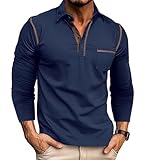 Estilo: el corte regular de los polos para hombre se adapta a todas las formas y tamaños de cuerpo. Los colores sólidos hacen que sea fácil de mezclar y combinar, mientras que el bloqueo de color muestra artesanía y gusto.