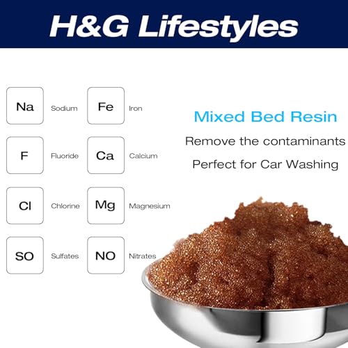 H&G lifestyles Mixed Bed Resin DI Resin Filter Cartridge Refill for Spotless Water Car Washing Water System Spotfree Rinse Deionized Water Replacement for Water Deionizer by H&G lifestyles - Image 4