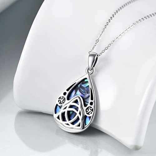 UCADRIT Celtic Knot/Snake/ Hamsa Hand /Pentagram Necklace Sterling Silver Viking Pendant Necklace Pagan Wiccan Norse Jewellery Gifts for Women Men