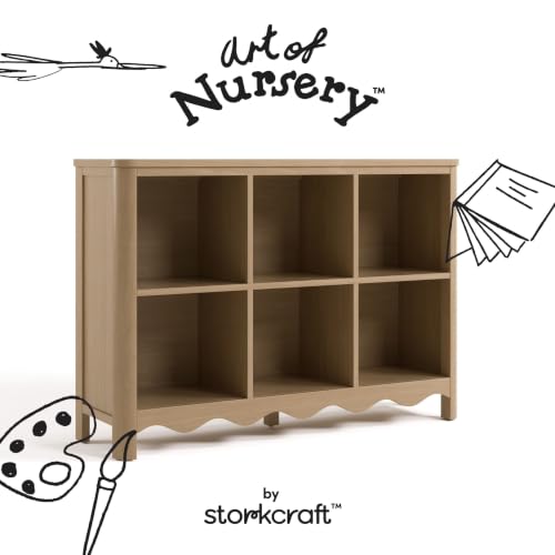 Image of Storkcraft Casablanca 6 Cube Organizer Bookcase, Driftwood