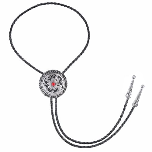 Image of Jeilwiy Bolo Tie for Men, Western Bolero Tie Cowboy Ties Native American Cowgirl Bolo Tie Accessories for Men Women