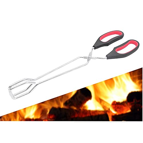 Pinzas de Cocina, 1 Pieza, Pinzas de Tijera para Barbacoa, Pinzas para Alimentos a la Parrilla, Pinzas de Mango Largo para Barbacoa, Pinza para Asar Pan, Pinzas para Hornear en la Cocina