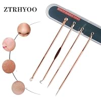 ZTRHYOO Blackhead Remover Pimple Comedone Extractor Tool Best Acne Removal Kit - Treatment for Blemish, Whitehead Popping, Zit Removing for Risk Free Nose Face Skin with Case (Rose) — image 3