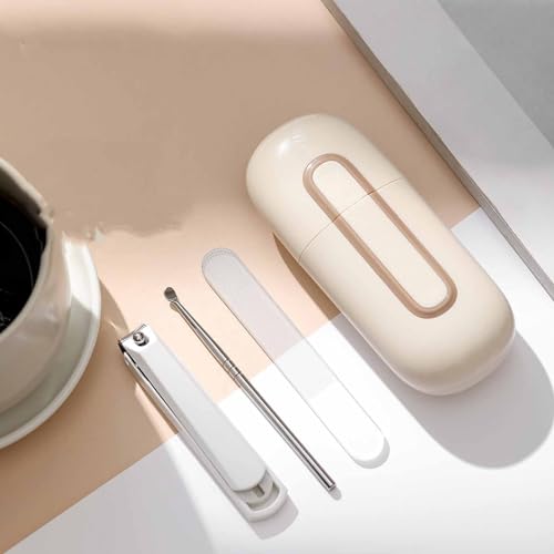 Stainless Steel Manicure Set,Nail Clippers Cutter,Glass File,Travel Mini Nail Care Kit with Storage Box for Home or Professional Use - Image 3