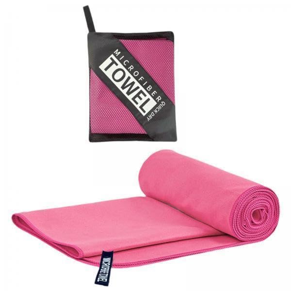 3xQuick Drying Towel Fast Drying Travel Towel for Camping Outdoor Workout Rose Red-image-7