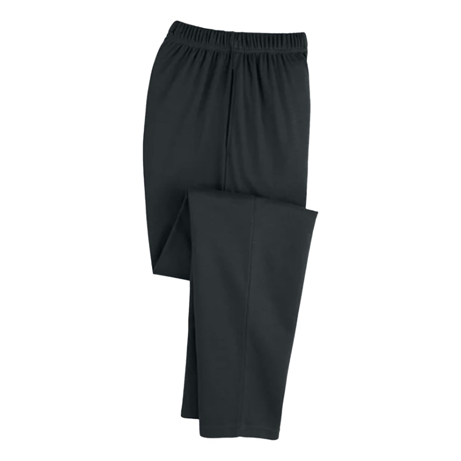 Pantalon léger décontracté avec poches coupe ample et jambe droite confortable - 4