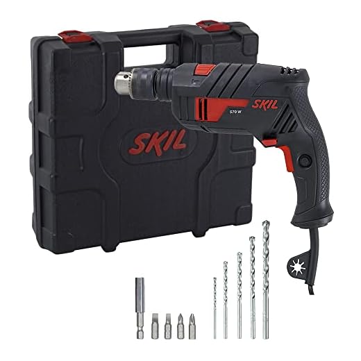 Skil Furadeira De Impacto 6555 570W 127V Com Maleta E 5 Brocas