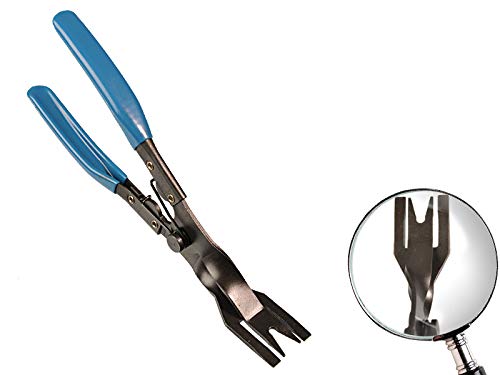 Preisvergleich Produktbild Lösezange für Verkleidungsclips 235mm mit Rückstellfeder