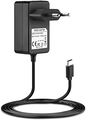 BERLS 15V 2.6A Caricatore Sostituzione per Schermo Nintendo Switch, Alimentatore PD USB Tipo-C 5V 3A per Console Nintendo Switch; Switch Lite Adapter, Supporta la modalità TV e la Docking Station