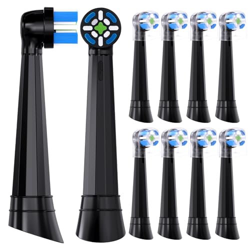 Têtes de brosse à dents électriques Oral-B iO compatibles, 10 brossettes noires Ultimate Clean M