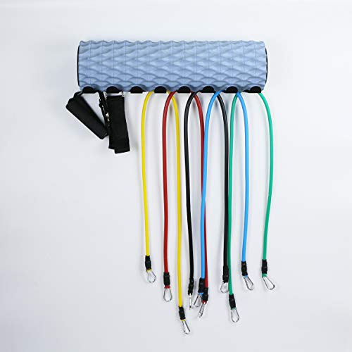 Multi-Purpose Gym Equipment Storage Rack Resistance Bands Storage Hanger Heavy Duty Gym Rack for Exercise Bands, Lifting Belts and Jump Ropes - Thumbnail 3