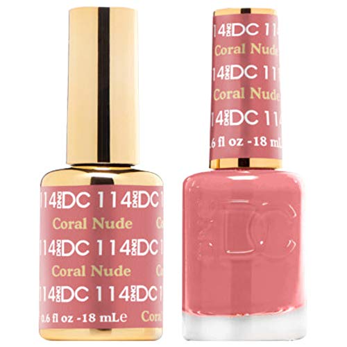 DND DC 114 - Coral Nude Gel & Matching Polish Set - DND DC Gel & Lacquer