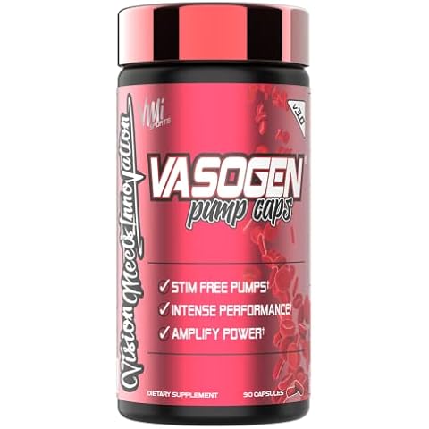 VMI Sports | Vasogen Ultra Nitric Oxide Booster | Stim Free Pre Workout for Strength, Endurance & Muscle Building | Vasodilator and Nitric Oxide Supplement (60 Capsules) Cover