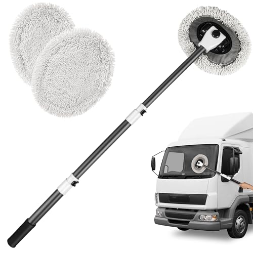 bemece Auto Waschbürste, Autowaschbürste Mit Teleskopstiel, 43\" Langem Griff Autowaschmopp Für Auto, RV, Wohnwagen, Trucks (1 Chenille-Ersatzkopf), Black bemece Auto Waschbürste, Autowaschbürste Mit Teleskopstiel, 43\" Langem Griff Autowaschmopp Für Auto, RV, Wohnwagen, Trucks (1 Chenille-Ersatzkopf), Black