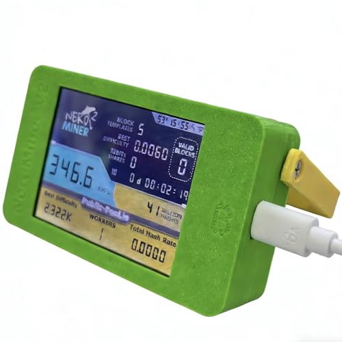 NerdMiner V2 max 350K 2.8in Display BTC Bitcoin Lottery Miner Solo Mining Crypto Mining Hardware BTC Table Gadget, Low P