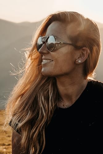 Julbo Vermont Glacier Sunglasses for Men & Women w/Leather Side Shields for Hiking, Skiing, Trekking - 100% UV Protection4