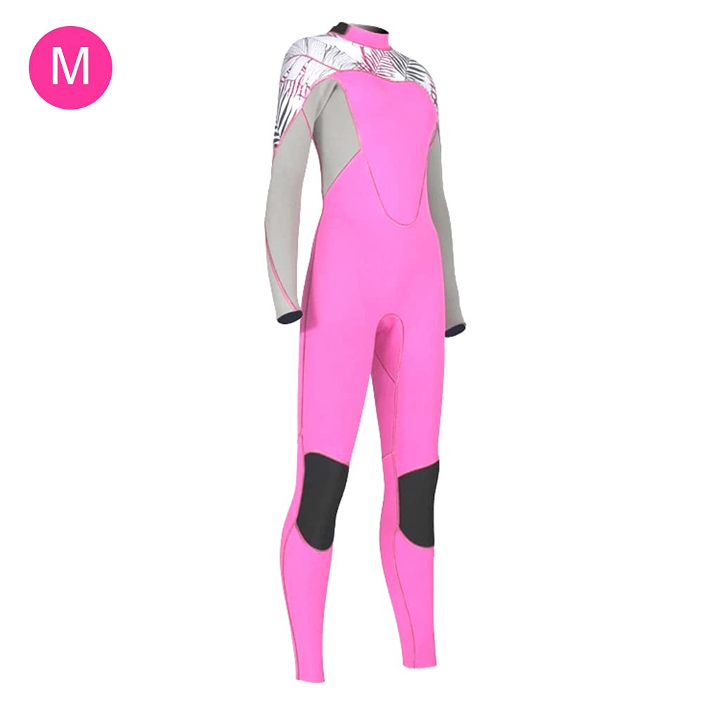 Combinaison de plongée en néoprène à manches longues pour femme - Chaude et confortable - Pour le surf - Taille M/L - Noir (M)