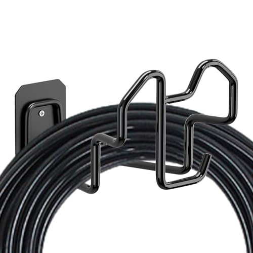 Ahuuen Soporte Para Manguera De Agua En Pared | Montaje Manguera Pared Exterior,Colgador De Con Capacidad De Carga 50kg Gancho Para Garaje Jardín Piscina Hogar Patio Tienda Ciclos
