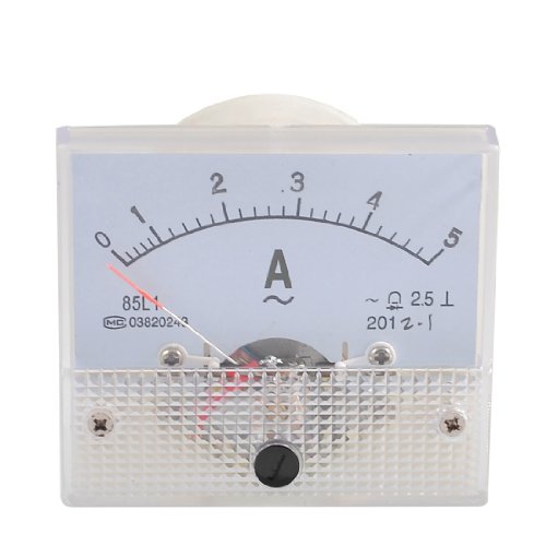 uxcell Class 2.5 Accuracy Analog AC 0-5A Scale Range Ammeter Meter Panel