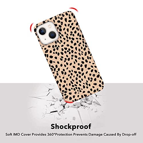 Lapac For Black Polka Dots Iphone 14 Plus Case 6.7 Inch 2022, Leopard Print Phone Case For Iphone 14 Plus, Cheetah Protective Cover For Iphone 14 Plus Shockproof Phone Case For Women Girl #TOP4