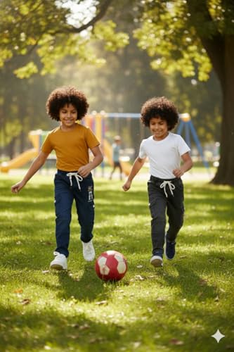 Image of Boys Cargo Pants, Kids Cargo Jeans with Pockets, Adjustable Waist, Stretch Denim Casual Pants for Boys