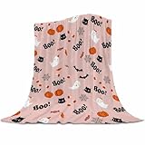 Gaakvrr Halloween-Überwurfdecke, Halloween-Decken für Kinder, leichtes Flanell, gemütlich, Plüsch für Erwachsene und Kinder, Halloween-Schlafzimmer-Dekoration, 150 x 200 cm