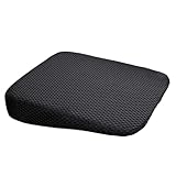 Genérico Cojín Asiento Coche para Conducir - Confort Médico Recomendado | Espuma Viscoelástica con Gel Sillas Oficina Pack De 2 Rectangular Soporte Ergonómico Presión Postura Lumbar