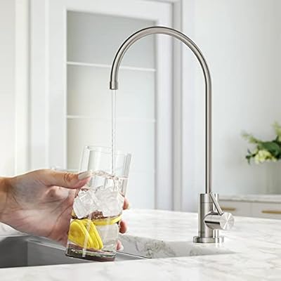 KRAUS Purita 2-Stage Under-Sink Water Filter System with Single Handle Drinking Water Filter Faucet, Spot-Free Stainless Steel