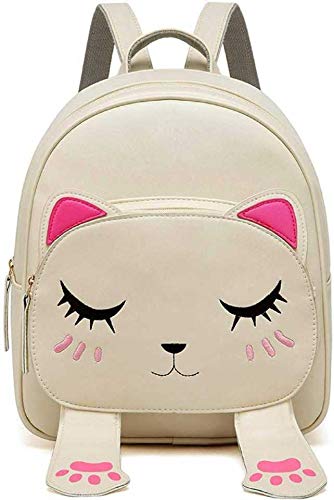 SBS Bags Womens Fashion Cute PU Leather Mini Casual Backpack For School, College, Tuition, Office (Cream) (B08KWDMKDD) Amazon Price History, Amazon Price Tracker