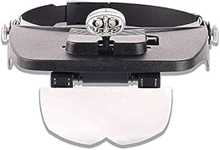 FJYDBTWJ Lupas educativas para hobby, 20 vezes de metal com lupa para leitura, lente óptica dobrável