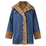 Mantel Damen, Trachtenjacke Fahrradjacke Winter Softshelljacke Monki Mantel Jeansjacke Mit Fell Vintage Lederjacke Blazer Flieder Trapper Lederjacke Wattierte Weste(2-Khaki, 4XL)